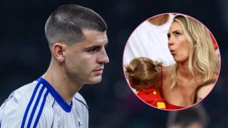 El gesto de Morata con Alice que evidencia su distanciamiento. (Fotos: Gtres)
