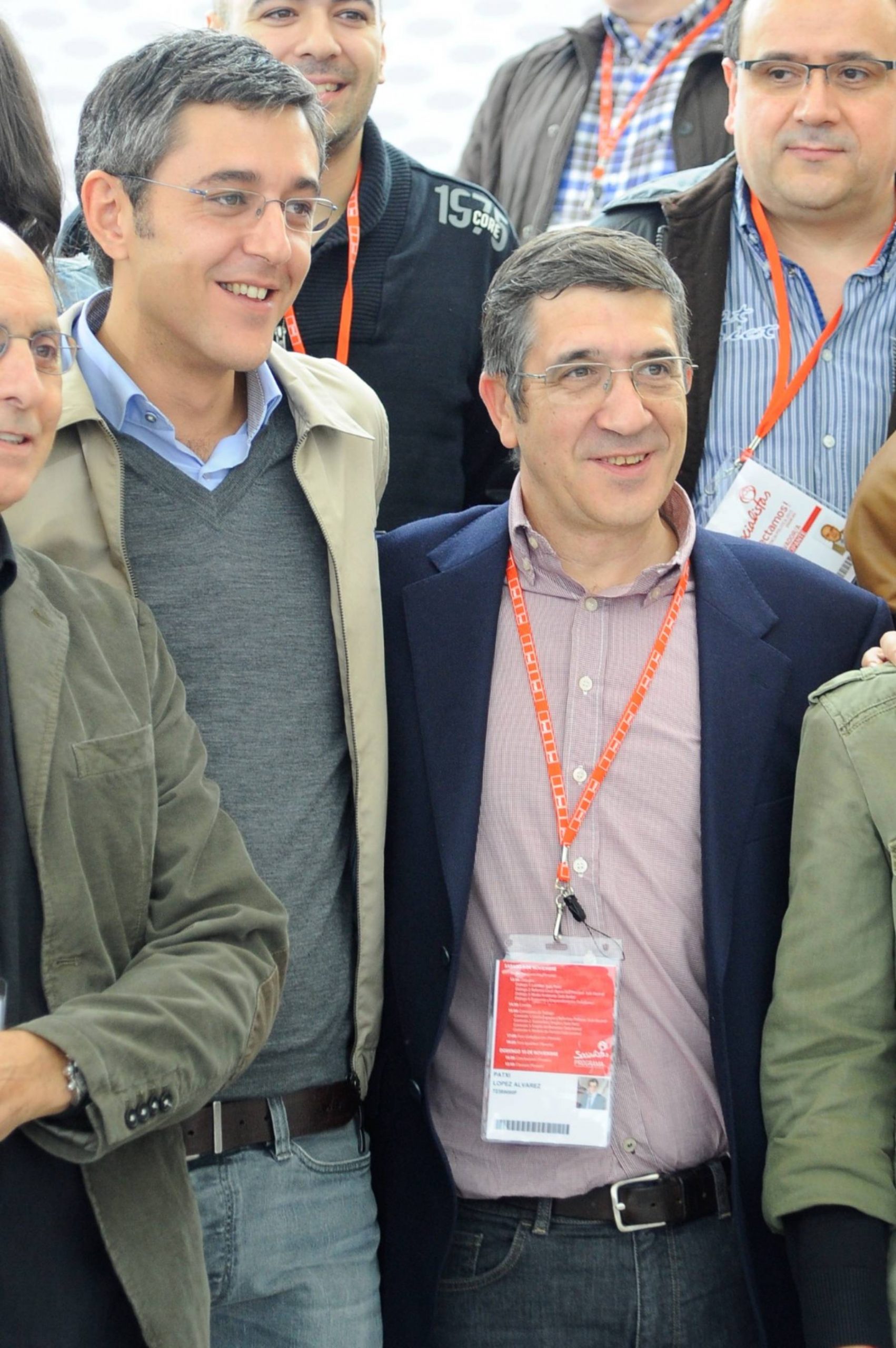 Eduardo Madina y Patxi López en un acto político. (Foto: Gtres)