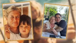 Carlo Constanzia en varias fotografías con su abuela. (Fotos: redes sociales)