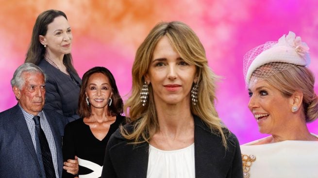 Cayetana Álvarez de Toledo, Máxima de Holanda, Isabel Preysler, Mario Vargas Llosa y María Corina Machado. (Foto: Gtres)