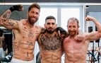 El entrenamiento de Sergio Ramos, Topuria y Pablo Motos. (Foto: Redes Sociales)
