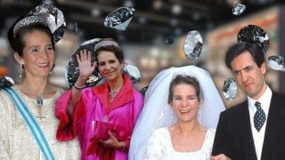Montaje con las joyas de la infanta Elena. (Foto: Gtres)