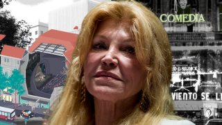 Tita Cervera y el proyecto del Museo Thyssen en Barcelona. (Foto: Gtres/Ajuntament de Barcelona)