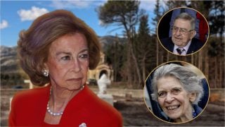 La Reina Sofía y sus hermanos en un montaje. (Fotos: Gtres)