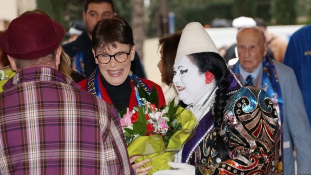 Estefanía de Mónaco en el circo en Montecarlo. (Foto: Gtres)