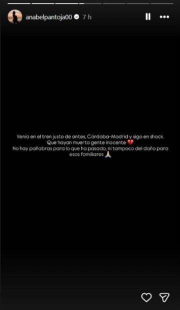 Anabel Pantoja, accidente de tren
