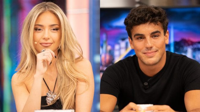 Ana Mena y Óscar Casas en 'El Hormiguero'. (Fotos: Gtres)
