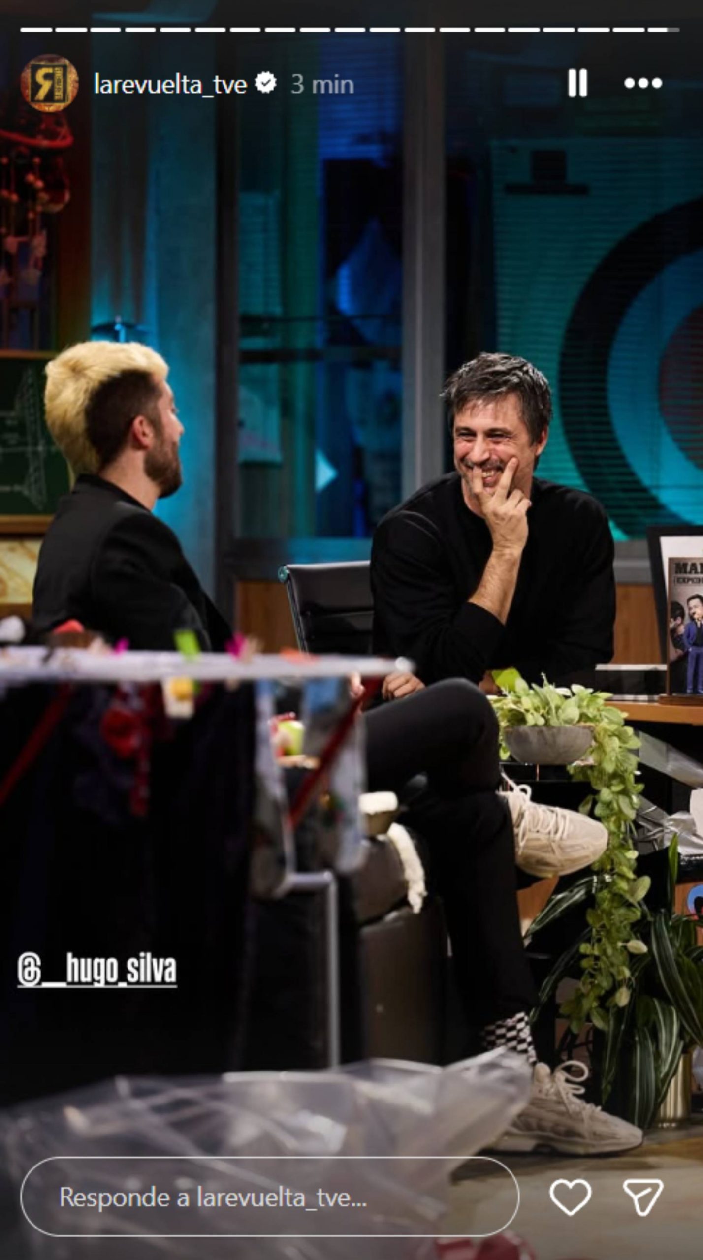 Hugo Silva en 'La Revuelta'. (Foto: RTVE)