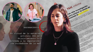 Anabel Pantoja, David Rodríguez y Merchi. (Foto: Gtres)