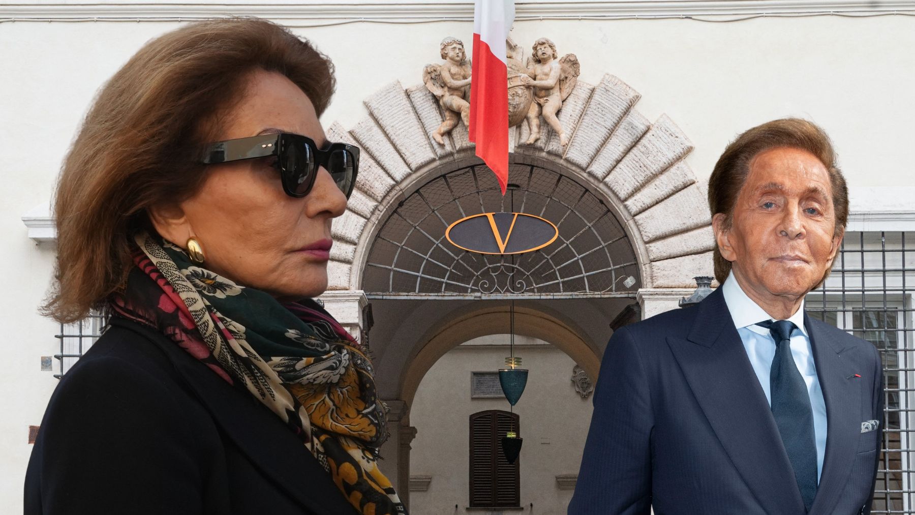 Naty Abascal, rota de dolor en la capilla ardiente de Valentino