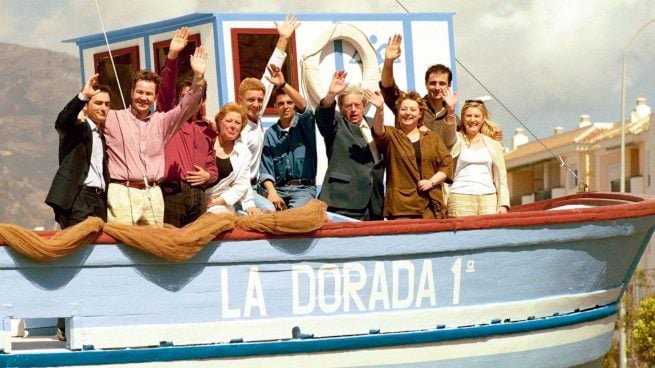 Los protagonistas de 'Verano Azul' en un homenaje a la serie. (Foto: Gtres)