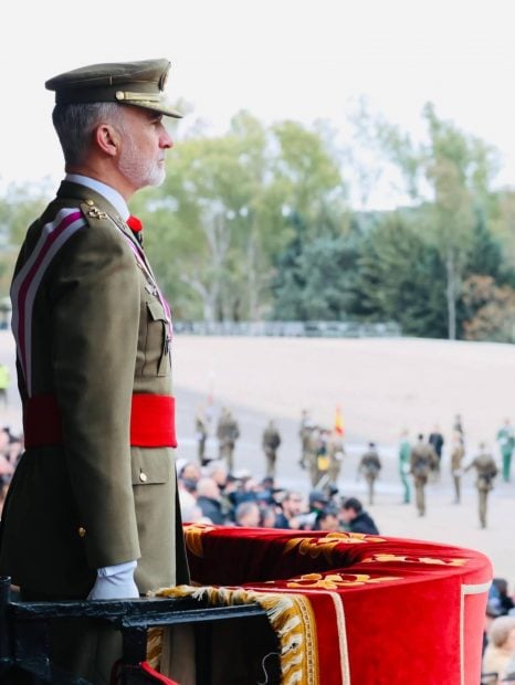 Felipe VI en Cáceres. (Foto: Instagram)