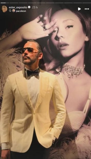 Paco León en el cumpleaños de Ester Expósito. (Foto: Instagram)