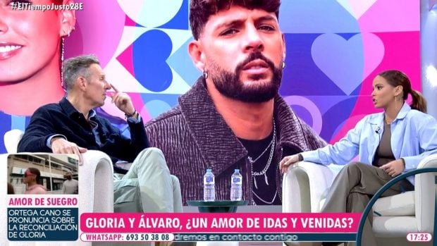 Gloria Camila y Joaquín Prat en 'El tiempo justo'. (Foto: Telecinco)