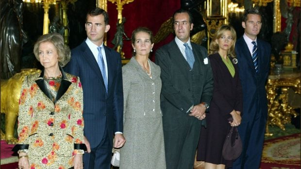 La familia real al completo a principios de los 2000. (Foto: Gtres)