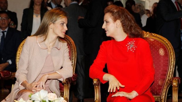 La princesa Lalla Salma y la Reina Letizia. (Foto: Gtres)