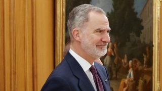 El Rey Felipe en el Palacio de la Zarzuela. (Foto: Gtres)