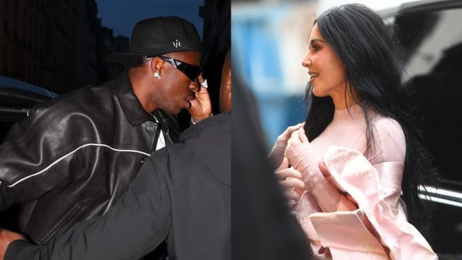 Vinicius Jr. y Kim Kardashian. (Fotos: Gtres)