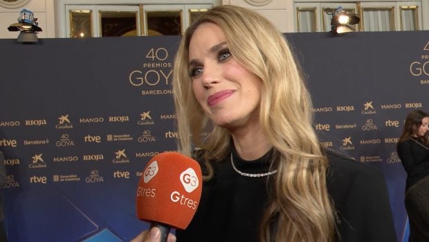 Vanessa Romero en la cena de nominados de los Premios Goya. (Foto: Gtres)