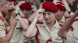 Leonor de Borbón, durante su formación en la Academia General Militar de Zaragoza. (Foto: Gtres)