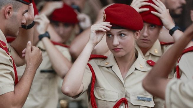 Leonor de Borbón, durante su formación en la Academia General Militar de Zaragoza. (Foto: Gtres)