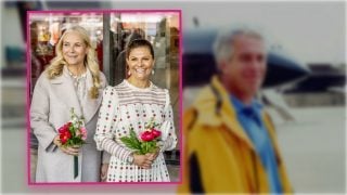 Las princesas Mette-Marit y Victoria de Suecia en un montaje. (Fotos: Gtres)