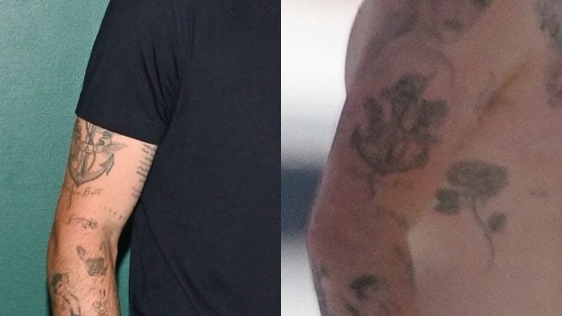 El tatuaje de Brooklyn sobre su padre. (Foto: Gtres)