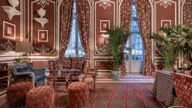 El Salón Rojo del hotel Santo Mauro. (Foto: web hotel Santo Mauro)