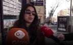 Lucía Rivera por las calles de Madrid. (Foto: Gtres)