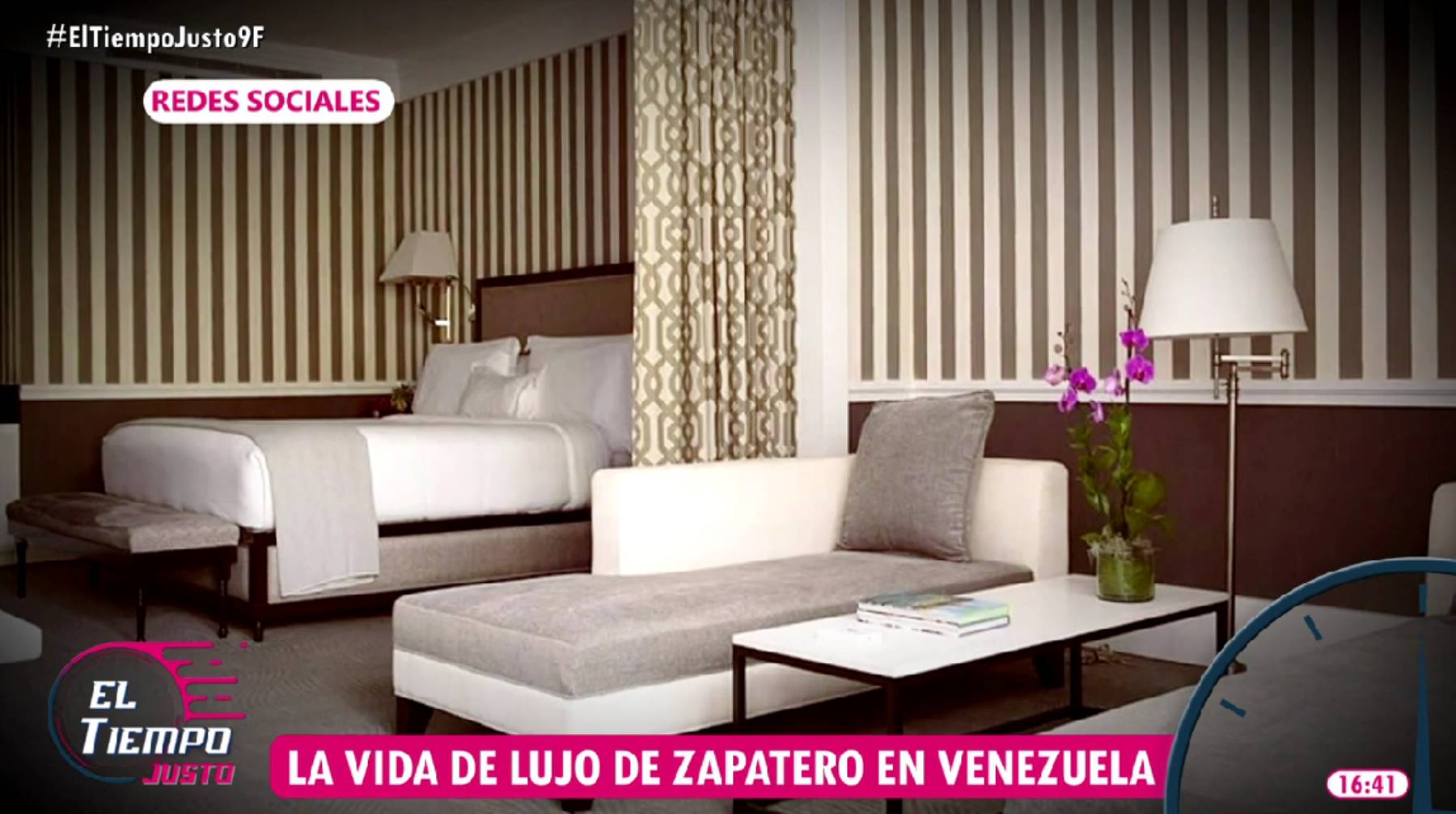 La habitación de un hotel de lujo en Caracas. (Foto: Telecinco)