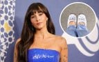 Aitana, con vestido palabra de honor en azul eléctrico. (Foto: Gtres)