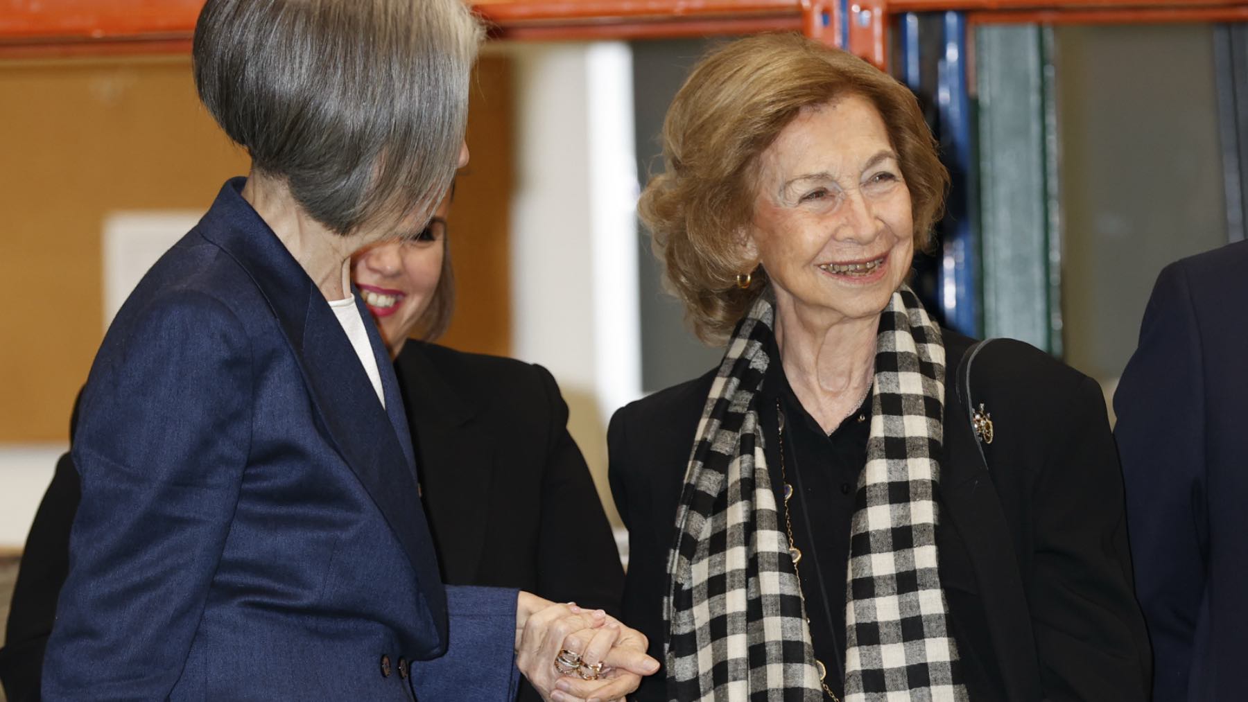 El simbólico pañuelo que la Reina Sofía ha rescatado en su reaparición tras la muerte de Irene