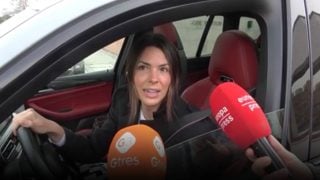Laura Matamoros en el interior de un coche. (Foto: Gtres)