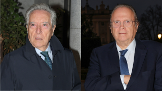 Iñaki Urdangarin y Antonio Miguel Carmona en el Teatro Real. (Foto: Gtres)