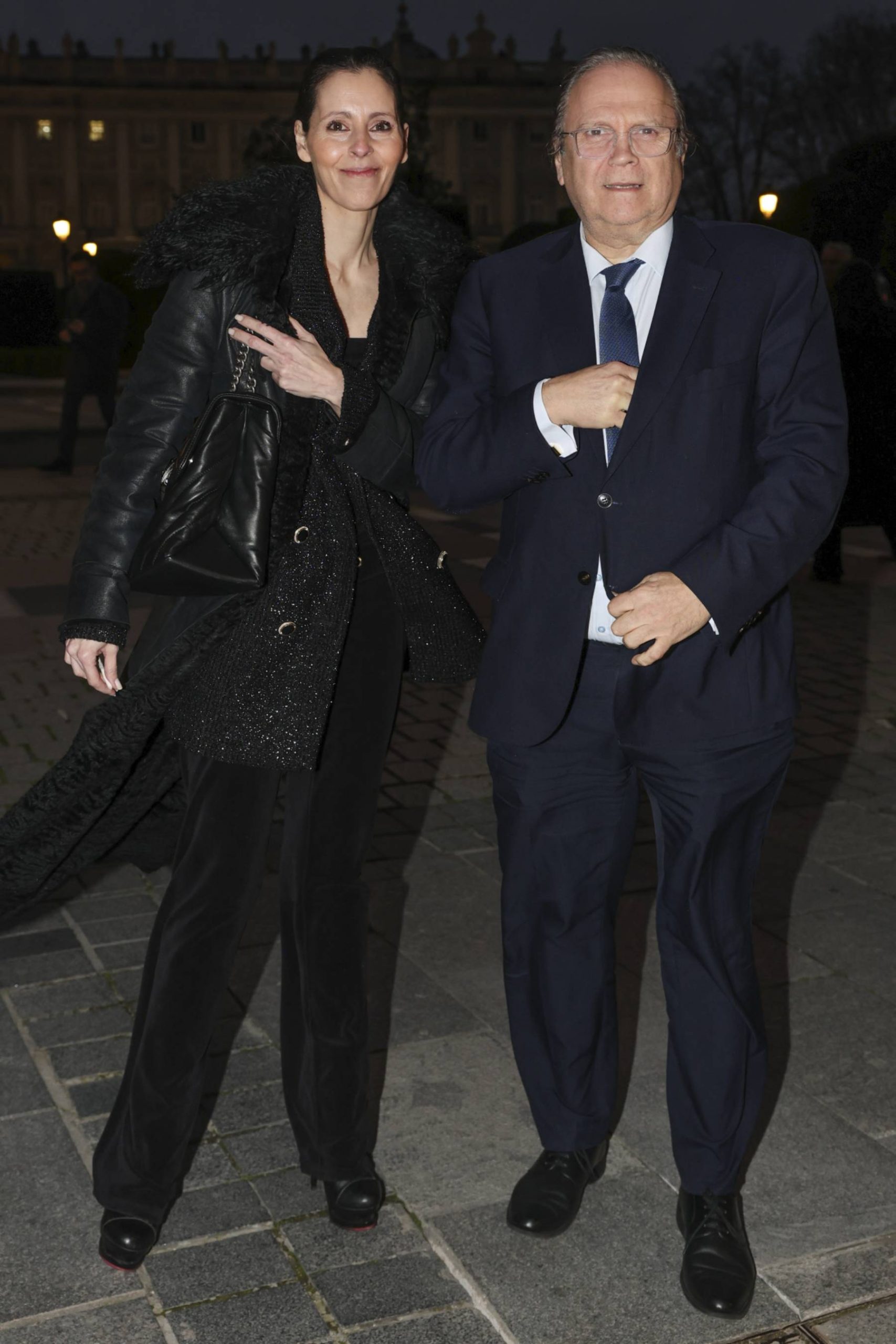 Antonio Miguel Carmona y Yolanda Font en el Teatro Real. (Foto: Gtres)
