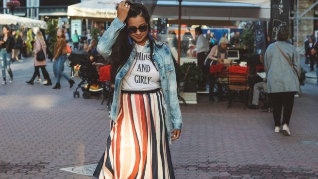 Probablemente una de las faldas con más rollo de Mango: cómoda, ligera y queda perfecta para cualquier look