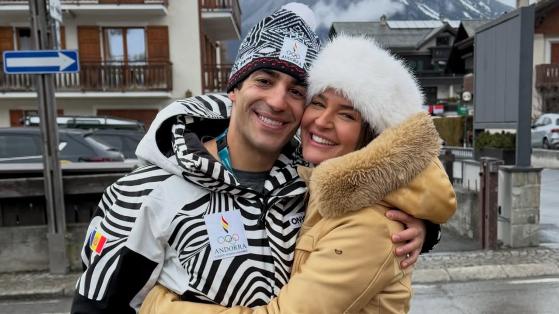 Laura Escanes, la mayor fan de su novio, Joan Verdú, en los Juegos Olímpicos de Invierno: Orgullosa