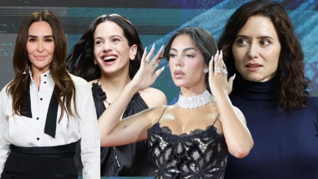 Vicky Martín Berrocal, Rosalía, Georgina Rodríguez e Isabel Díaz Ayuso. (Fotos: Gtres)
