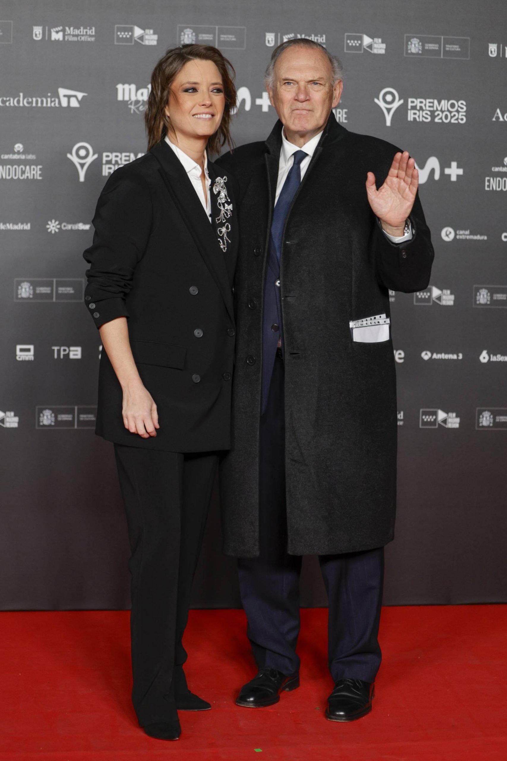 María Casado y Pedro Piqueras en los premios Iris. (Foto: Gtres)