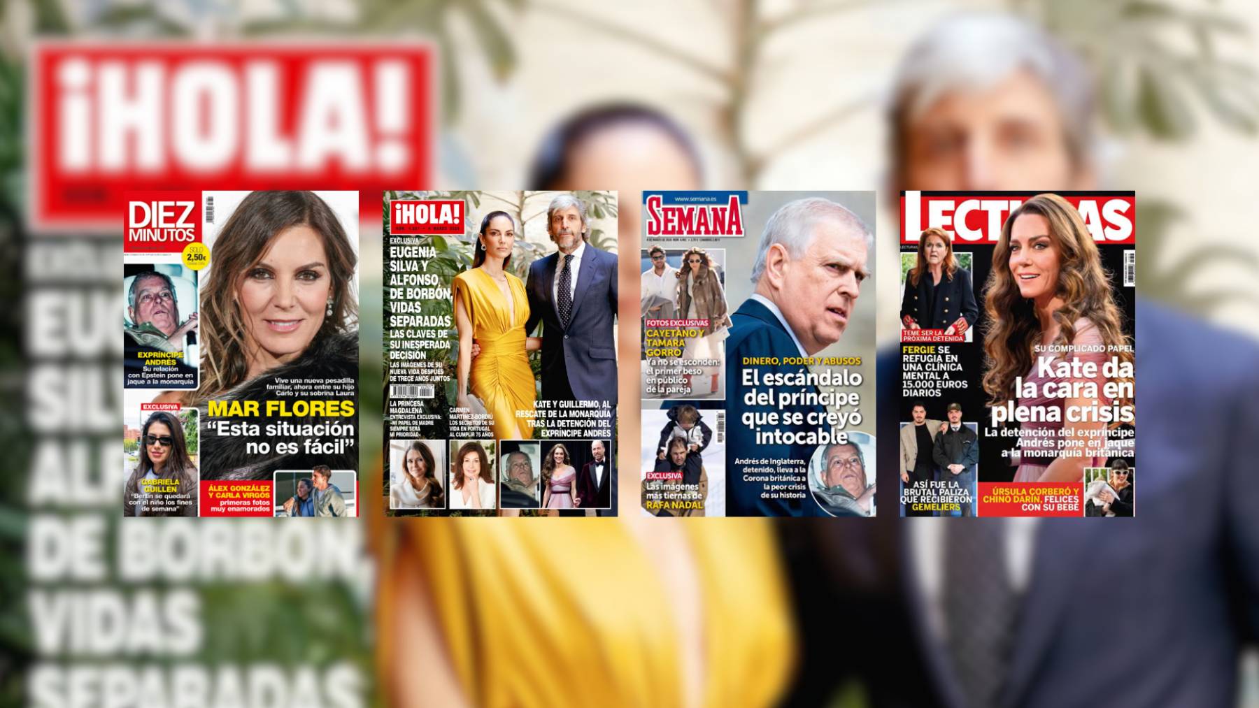 Portadas de revistas: del primer beso de Tamara Gorro y Cayetano Rivera al refugio de Sarah Ferguson