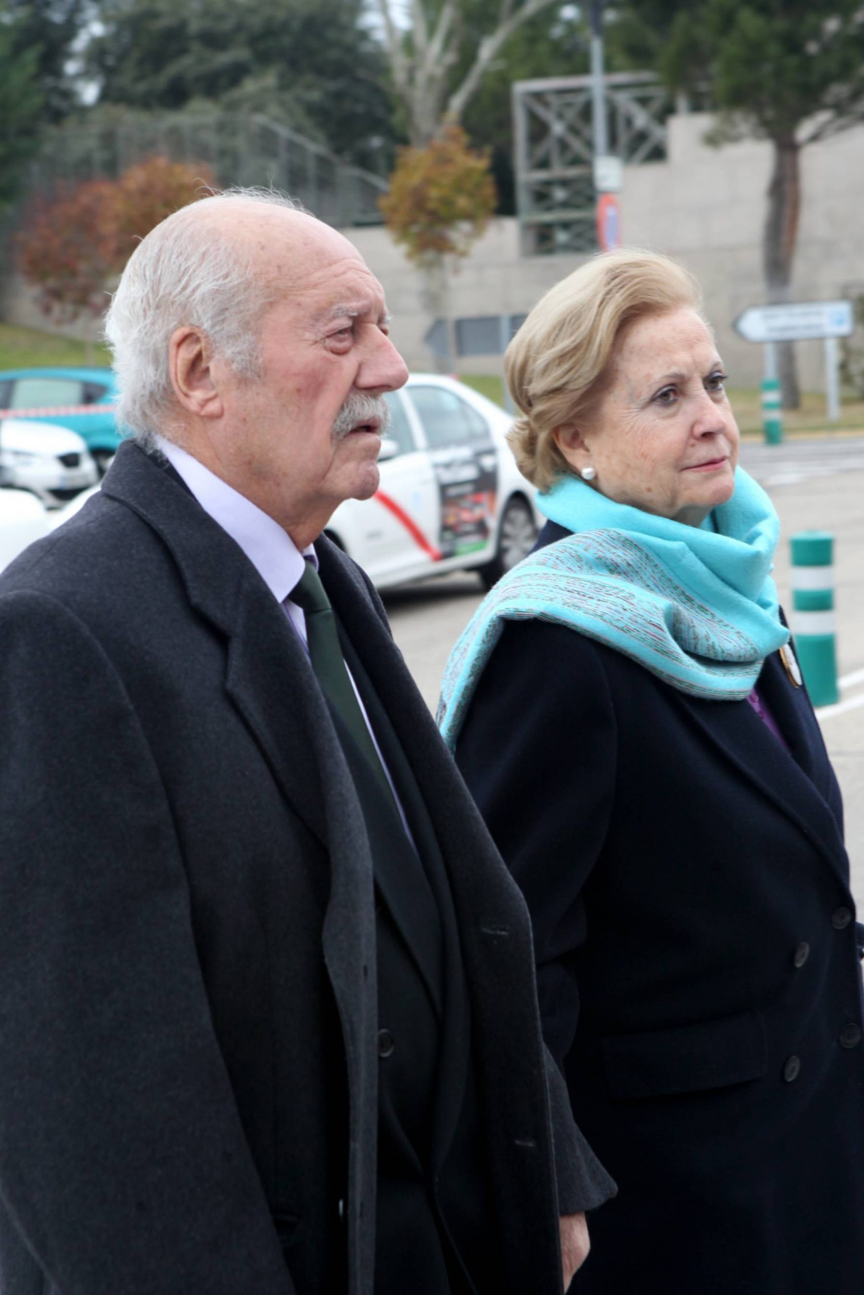 Antonio Tejero durante el entierro de Paloma Gómez Borrero. (Foto: Gtres)