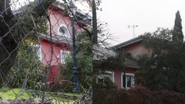 La zona del jardín de la casa okupada de Marisa Porcel. (Fotos: Gtres)
