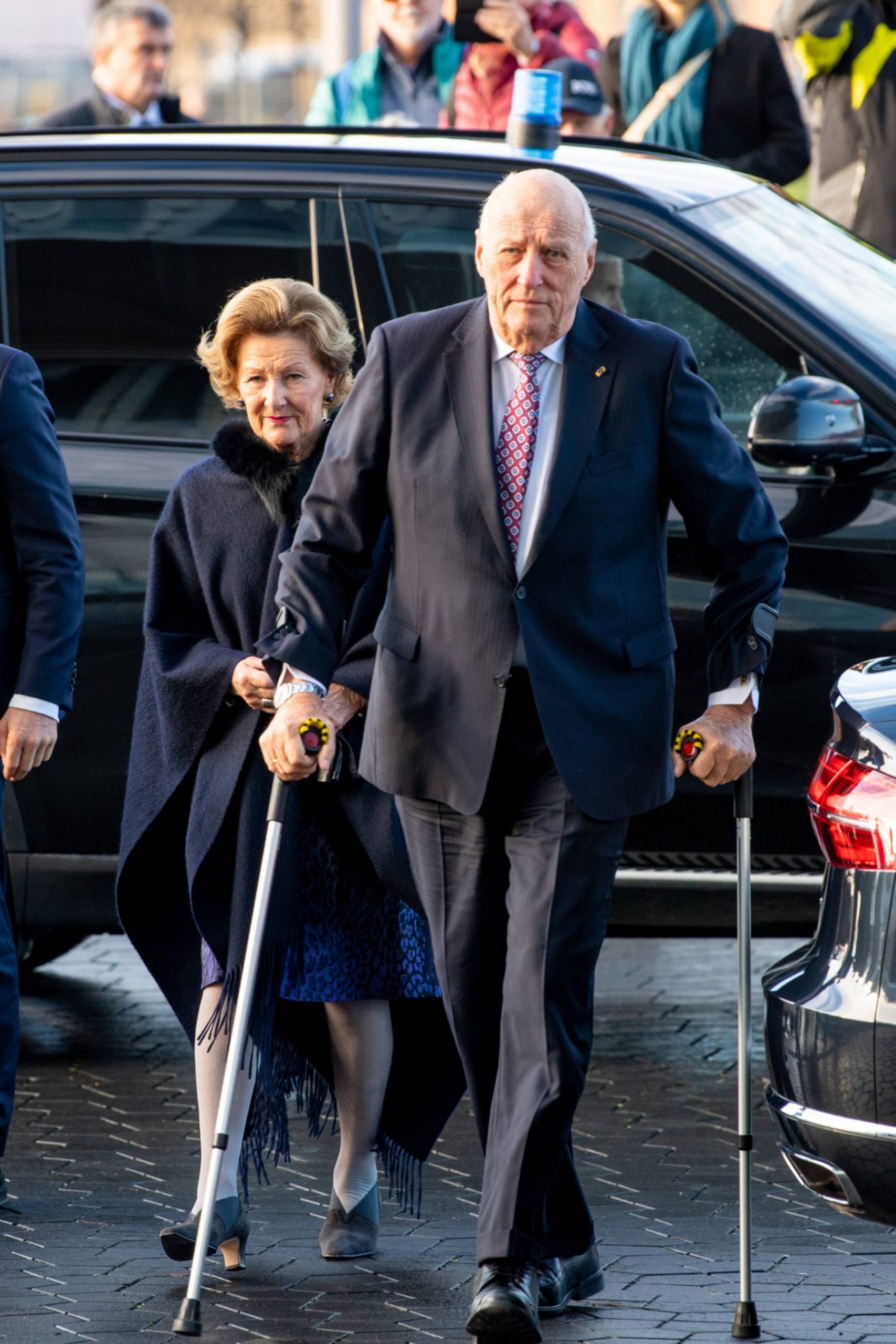 Los reyes Harald y Sonia en un acto oficial. (Foto: Gtres)