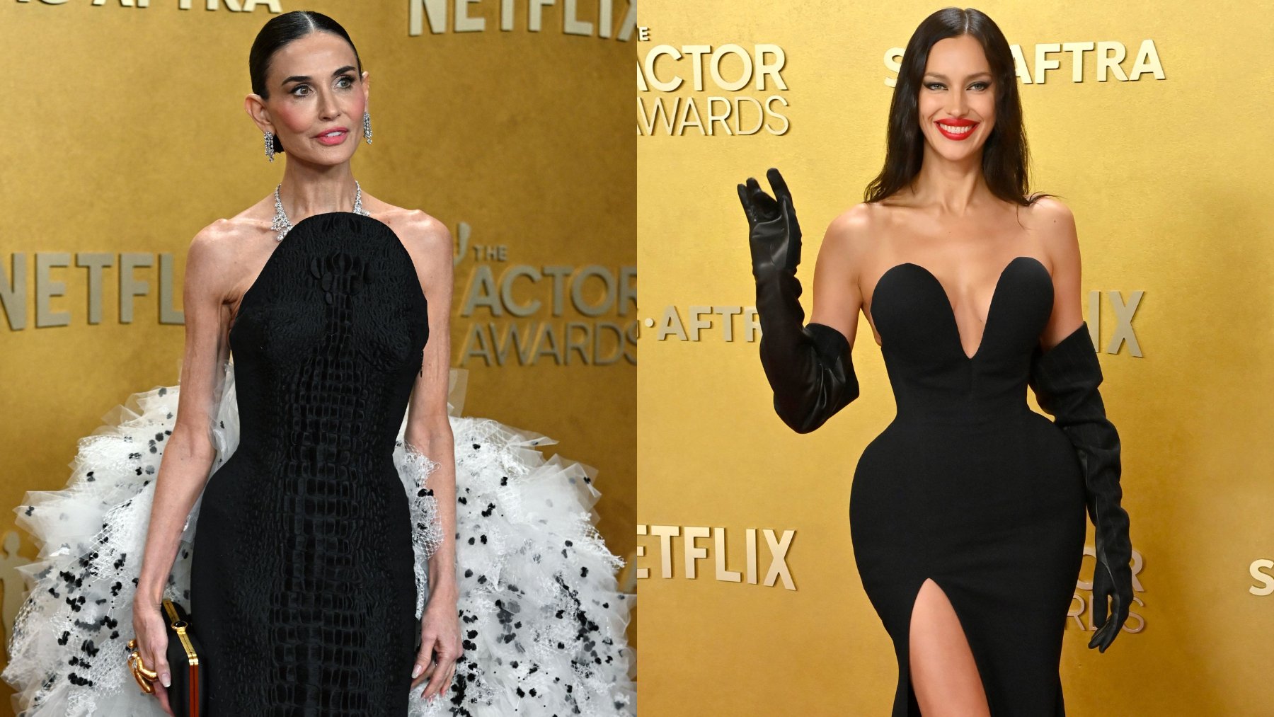 Los 7 looks más impactantes de los SAG Actor Awards: de Irina Shayk a Demi Moore