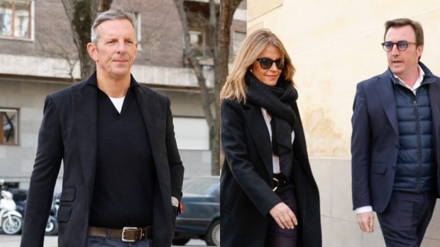 De izquierda a derecha. Joaquín Prat, Pilar García Muñiz e Ignacio Visiers. (Fotos: Gtres)