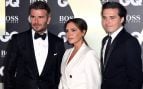 David, Victoria y Brooklyn Beckham. (Foto: Gtres)