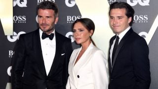 David, Victoria y Brooklyn Beckham. (Foto: Gtres)