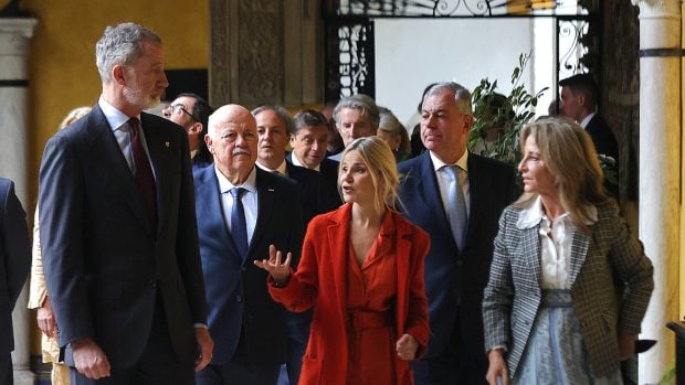 La visita del Rey Felipe VI a Dueñas. (Foto: Gtres)