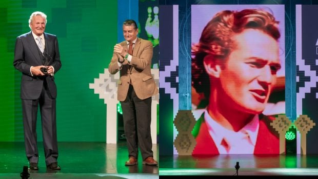 Luis Astolfi recoge un premio por su trayectoria. (Fotos: Gtres)