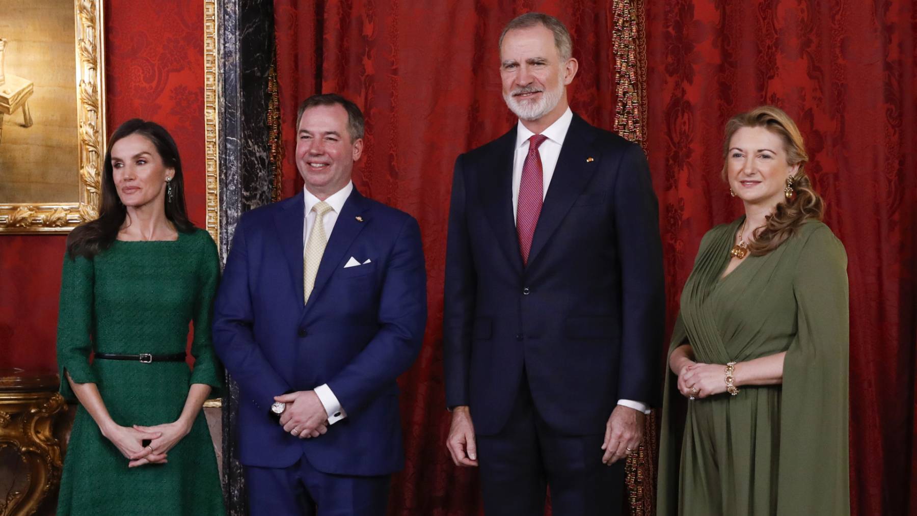 Ceremonia con honores y almuerzo de gala: así han recibido los Reyes a los duques de Luxemburgo